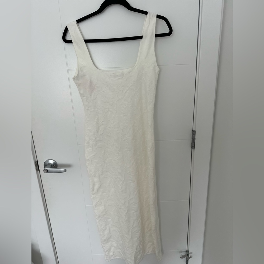Zara White Midi Tank Dress - Picture 6 of 7